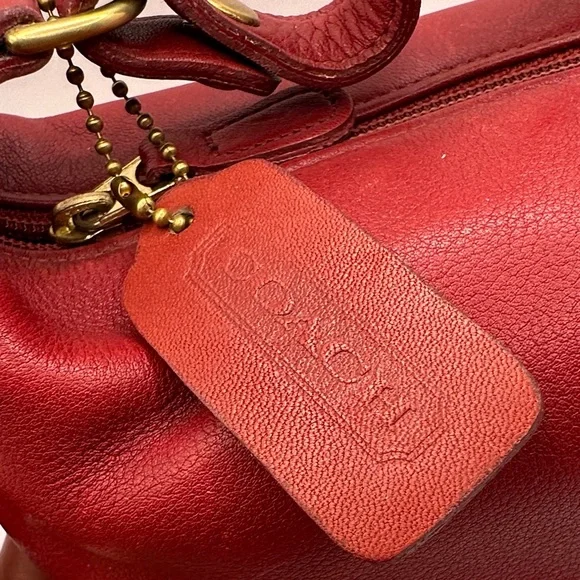 Coach Red Classic Pouch, 6929 - Picture 2 of 11